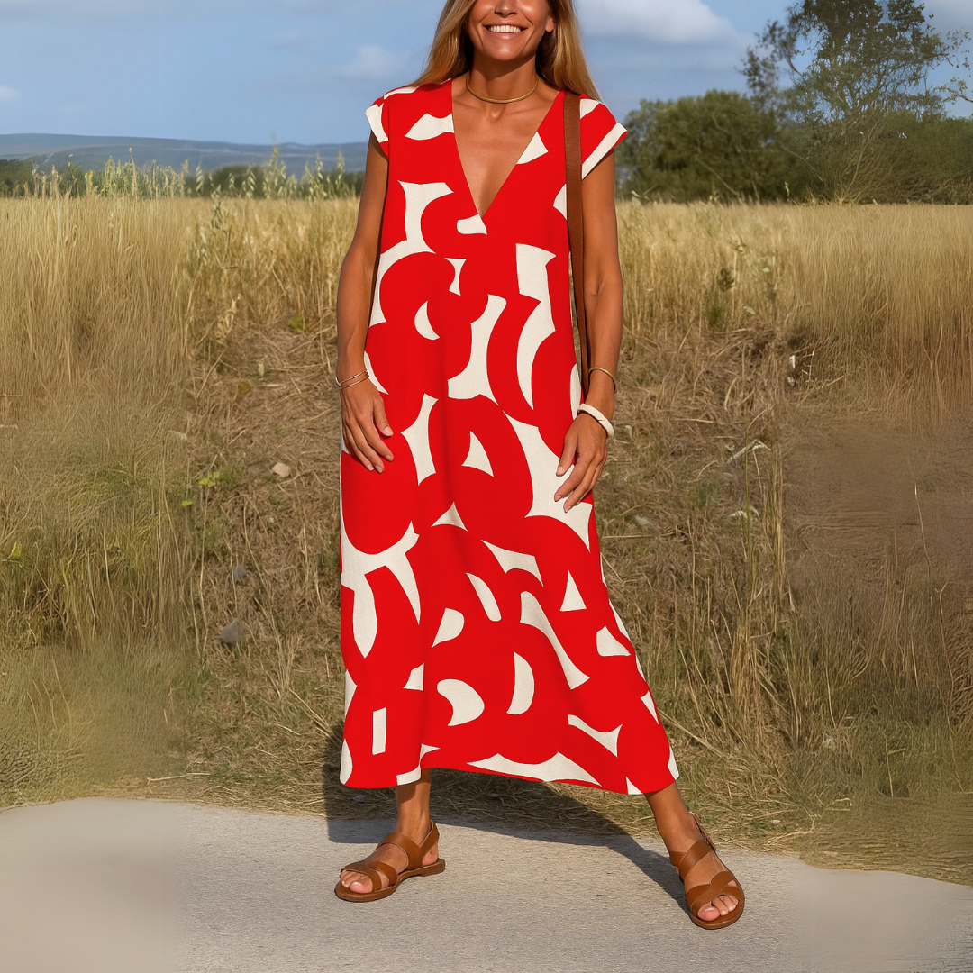 Val | Fluid Dress with V-Neck