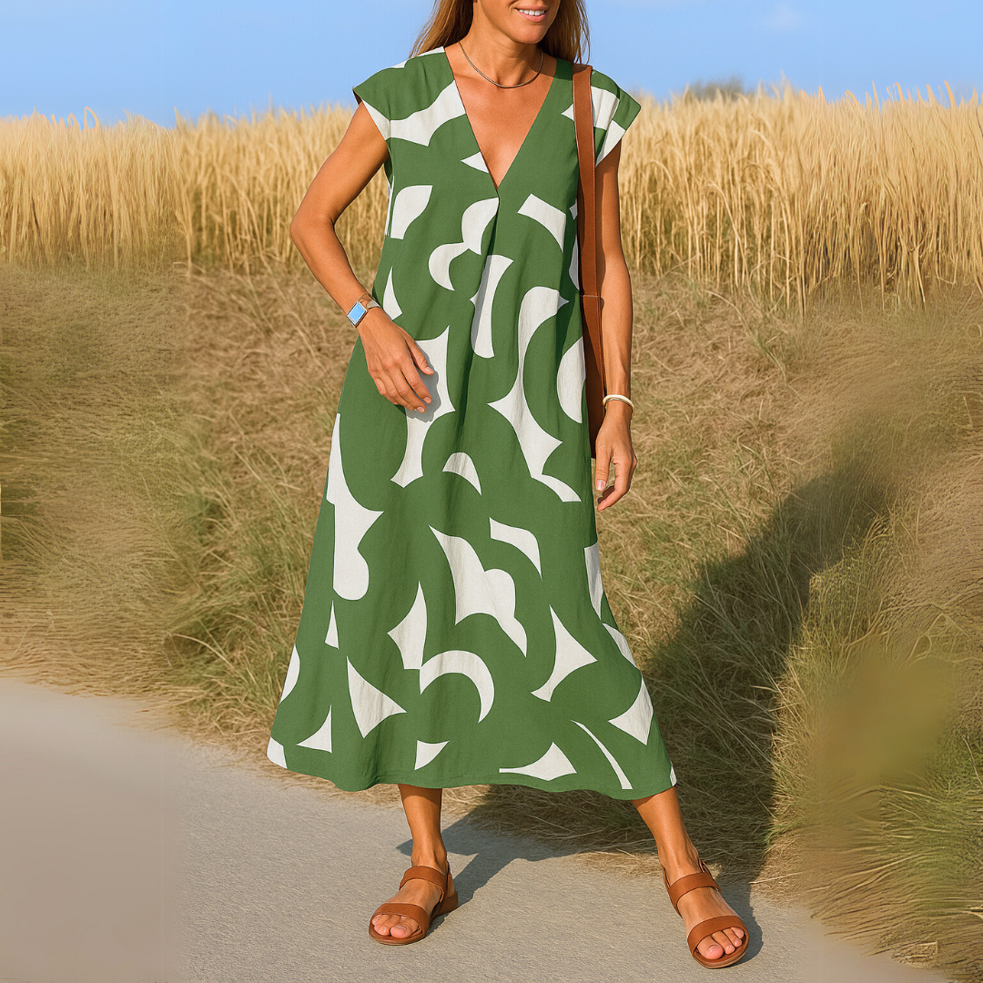Val | Fluid Dress with V-Neck