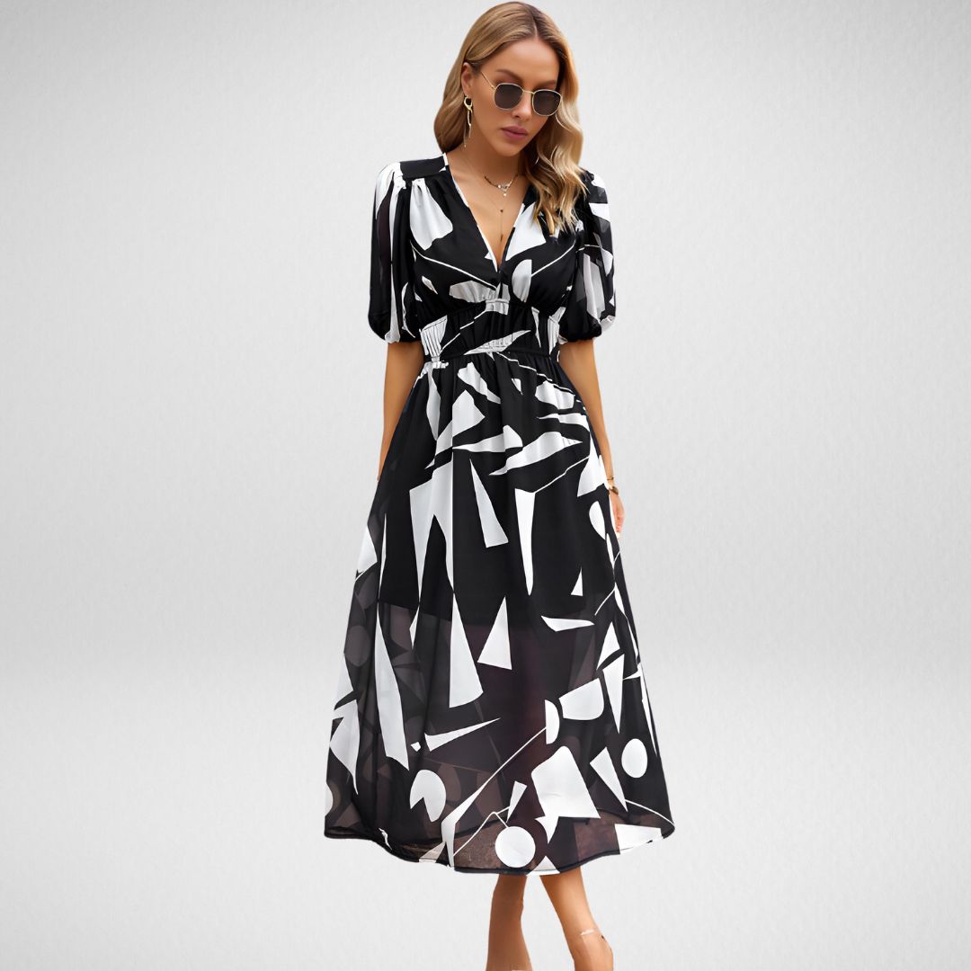 Erica™️ | Charming V-Neck Dress