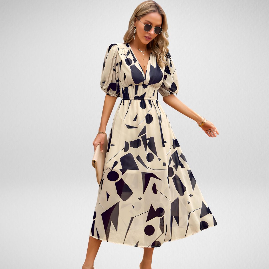 Erica™️ | Charming V-Neck Dress