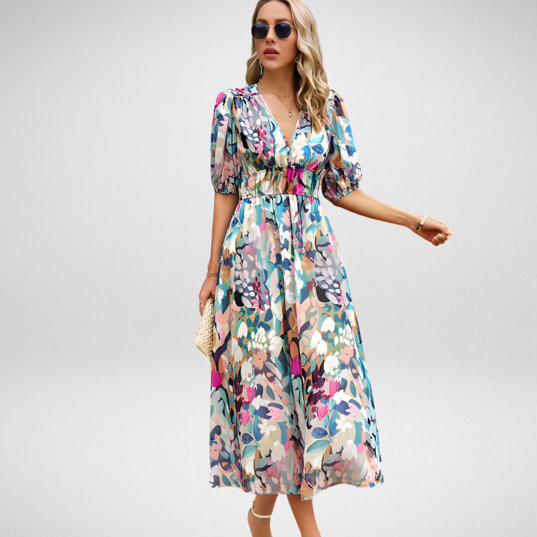 Erica™️ | Charming V-Neck Dress
