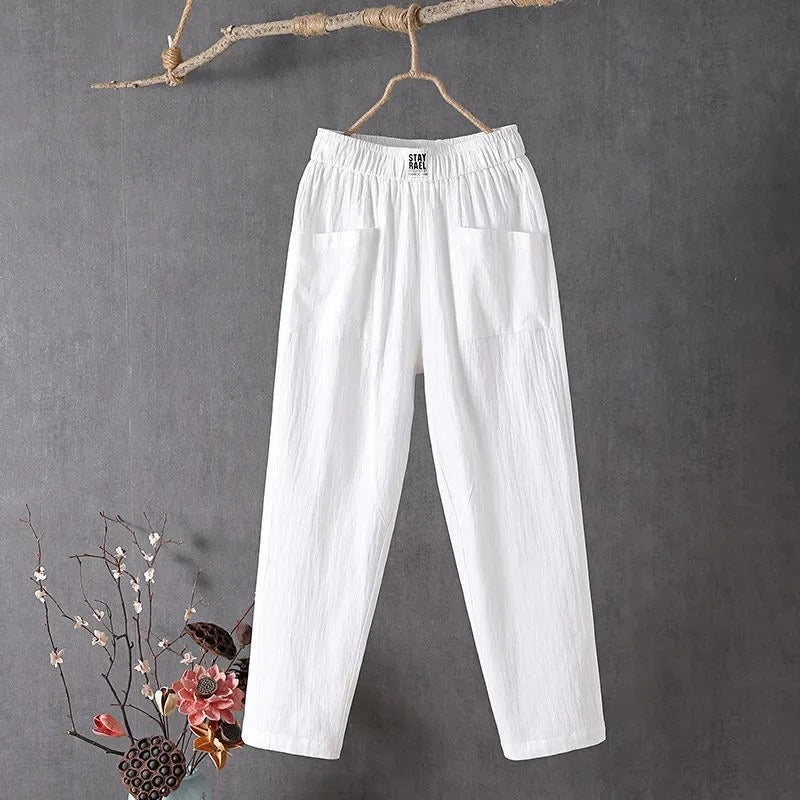 EcoFlo™ | Casual Trousers made from Cotton and Linen