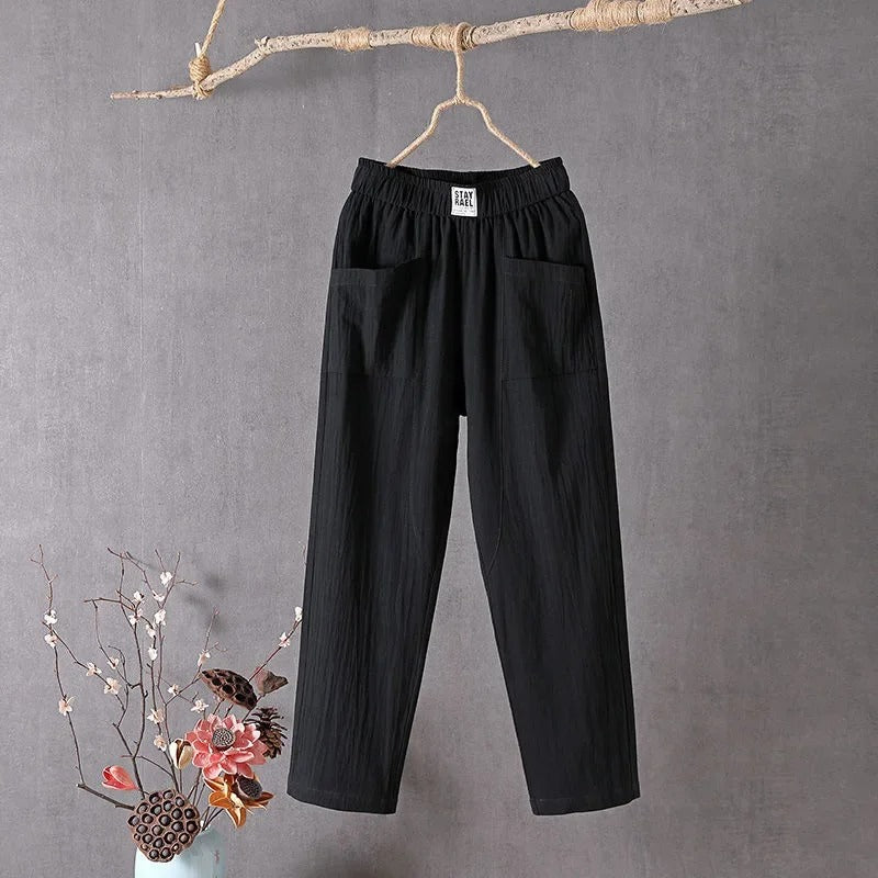 EcoFlo™ | Casual Trousers made from Cotton and Linen