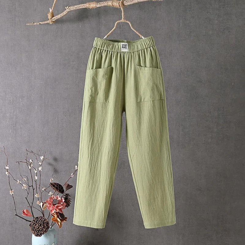 EcoFlo™ | Casual Trousers made from Cotton and Linen