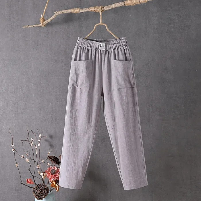 EcoFlo™ | Casual Trousers made from Cotton and Linen